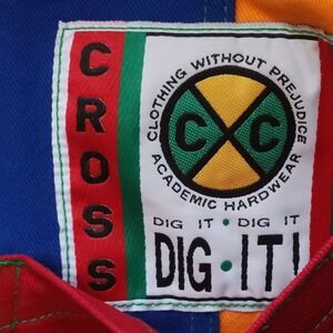 VTG 90s CROSS COLOURS Colorblock Jeans Womens 13/14 Medium USA Streetwear RARE